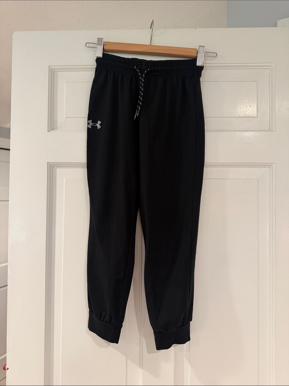 Under Armour Kids Black Jogger Sweatpants with Logo